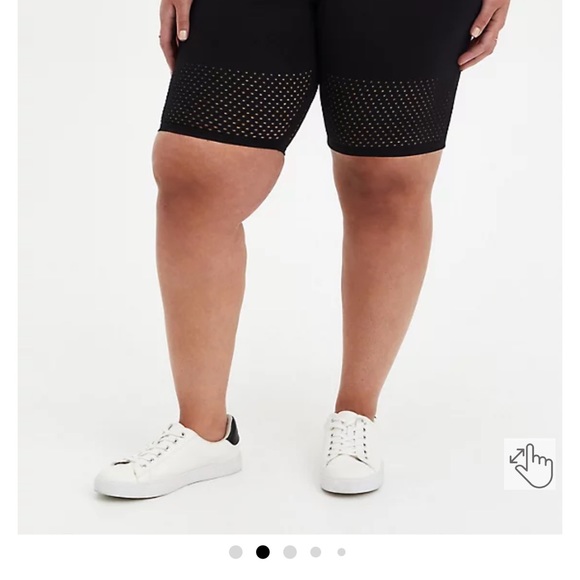 torrid Pants - Torrid Laser Black dot shorts